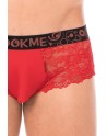 Mini-Pant rouge en dentelle délicate - LM2006-68RED