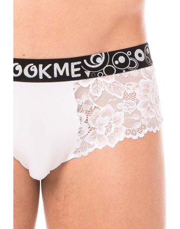 Mini-Pant blanc en dentelle délicate - LM2006-68WHT