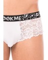 Mini-Pant blanc en dentelle délicate - LM2006-68WHT