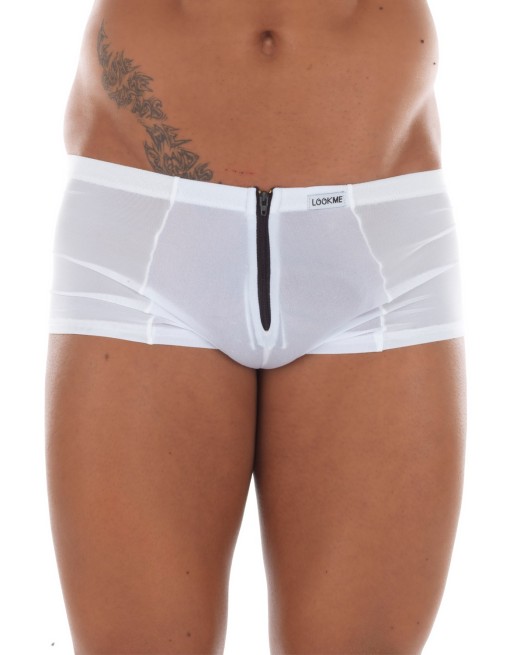 Mini Pant blanc avec double zip Wiz - LM16-68WHT