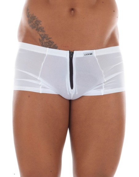 Mini Pant blanc avec double zip Wiz - LM16-68WHT