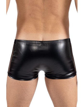 Boxer noir Black Desire en simili cuir - LM2401-67BLK