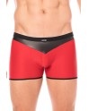 Boxer rouge simili cuir brillant - LM2001-67RED