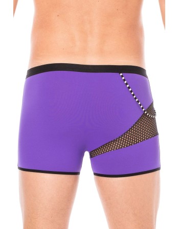 Boxer violet  filet et corde - LM2004-67PUR