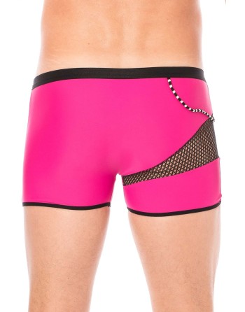 Boxer magenta filet et corde - LM2004-67MAG