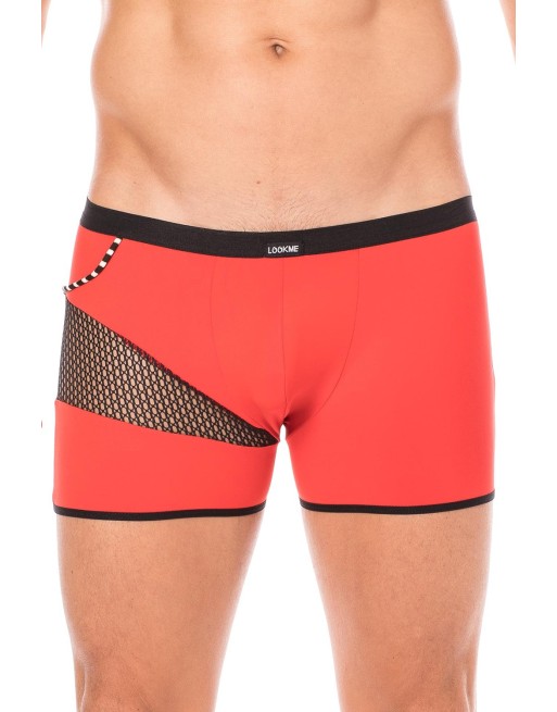 Boxer rouge filet et corde - LM2004-67RED