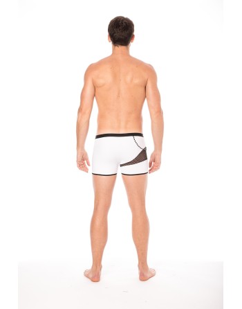 Boxer blanc filet et corde - LM2004-67WHT