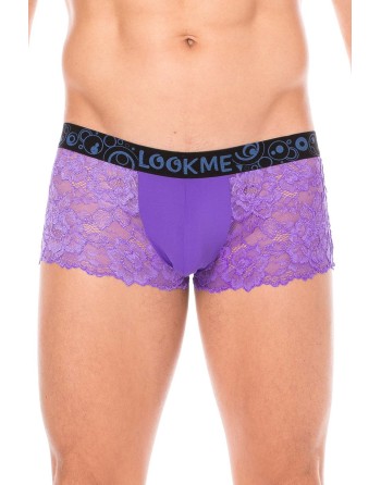 Boxer violet en dentelle délicate - LM2006-67PUR