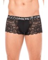 Boxer noir en dentelle délicate - LM2006-67BLK