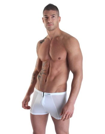 Boxer blanc avec double zip Wiz - LM16-67WHT