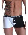 Boxer blanc noir Yin Yang - LM30-66