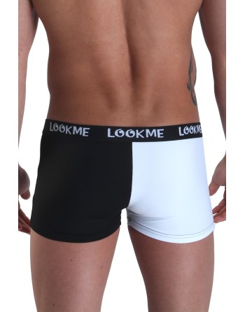 Boxer blanc noir Yin Yang - LM30-66