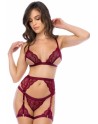 Ensemble 3 pièces couleur framboise - MAL8872ROSW