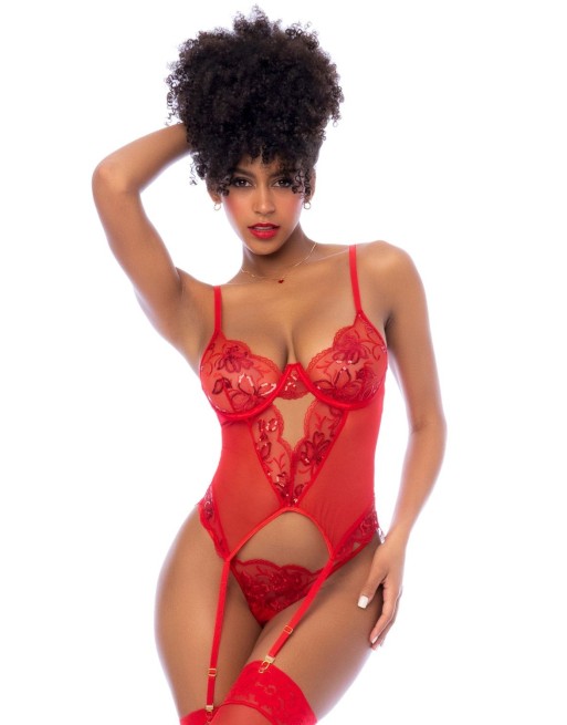 Ensemble 2 pièces rouge - MAL8896RD