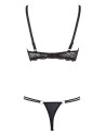 Ensemble soutien-gorge demi seins a armatures et string - R2221098