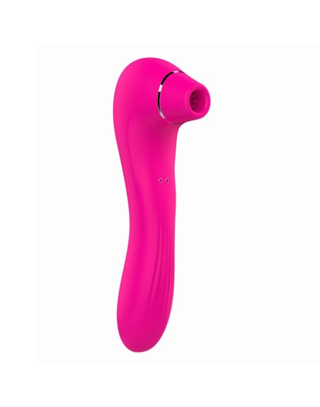 Vibromasseur 10 modes  et stimulateur par vibrations à picots sur membrane rose 10 programmes USB - BOZ-047PNK