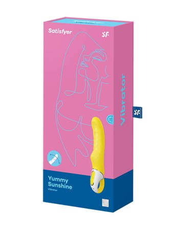 Vibromasseur en silicone waterproof USB Yummy Sunshine Satisfyer - CC597178