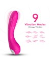 Vibromasseur courbé 9 modes de vibration rose - USK-V01PNK