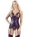 Bustier noir avec jarretelles amovibles - OR2632632BLK