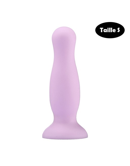 Plug anal ventouse violet pastel taille S - A-001-S-PUR