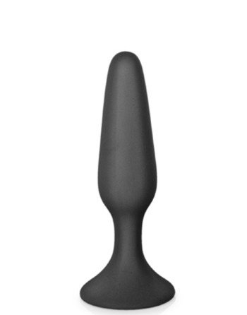 Plug anal noir 11.5cm avec ventouse - CC5700401010