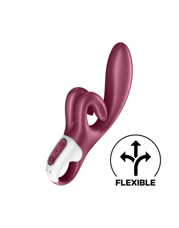 Vibromasseur rabbit point G rouge double stimulation clitoridienne Touch Me Satisfyer - CC597811SA