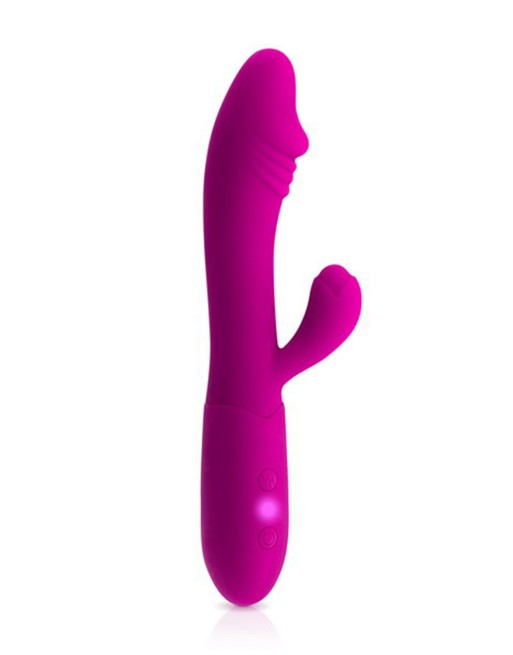 Vibromasseur rabbit Becca rose USB avec gland stimulant 10 programmes - CC531061