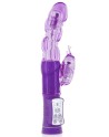 Vibromasseur rabbit violet tête rotative USB - CC5702020201