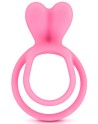 Double cockring rose avec stimulateur de clitoris - CC5710050050