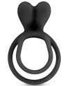 Double cockring noir avec stimulateur de clitoris - CC5710050010