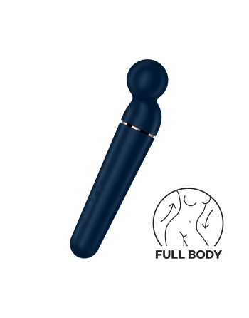 Vibromasseur wand bleu USB 60 vibrations Planet Wand-er Satisfyer - CC597845