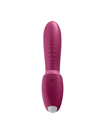 2 en 1 Vibromasseur point G avec stimulateur clitoris connecté USB rouge Sunray Satisfyer - CC597807