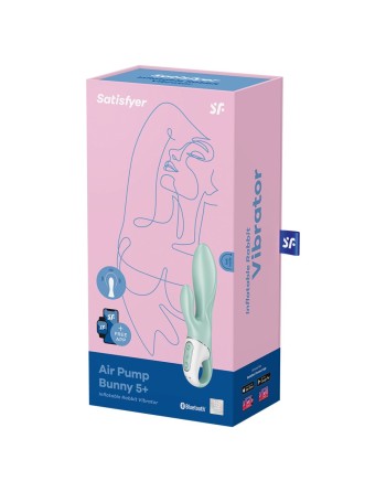 Vibromasseur rabbit gonflant connecté, USB Air Pump Bunny 5 Satisfyer - CC597801